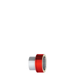 DW NewLine RAL Farbe Abgaskupplung EW-DW Ø160 0,5mm Materialstärke, 25mm Isolierung bunt